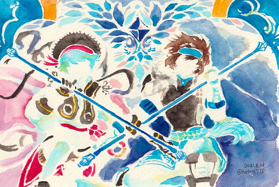 あなでんだとこんな感じでしょうか。8月はゆったり描いておりました。色々吸収してまた活かしていきたいですね!
 #今月描いた絵を晒そう 