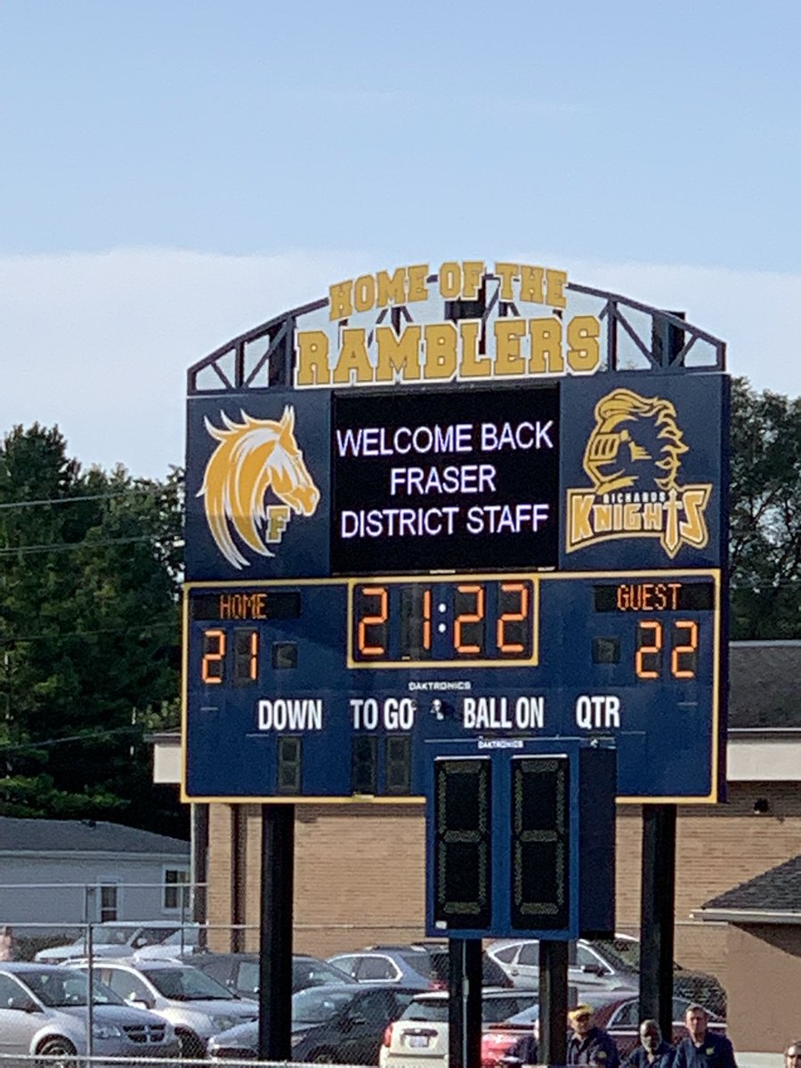 Welcome back, Fraser staff!!  I’m so grateful to work alongside such dedicated individuals that will help shape 21-22 into a GREAT school year for our students! #FraserFamily 💙💛💙