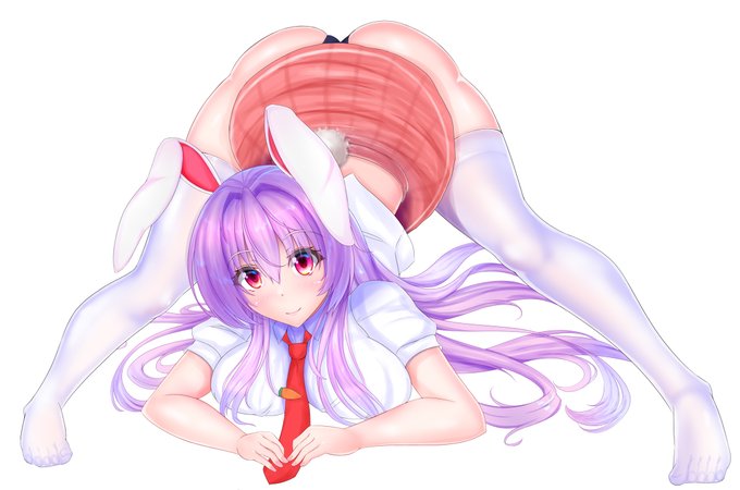 例のポーズのうどんげちゃん
#東方Project #jackochallenge 
雑に流行りに乗っかってみる
pixivに差分上げときます 