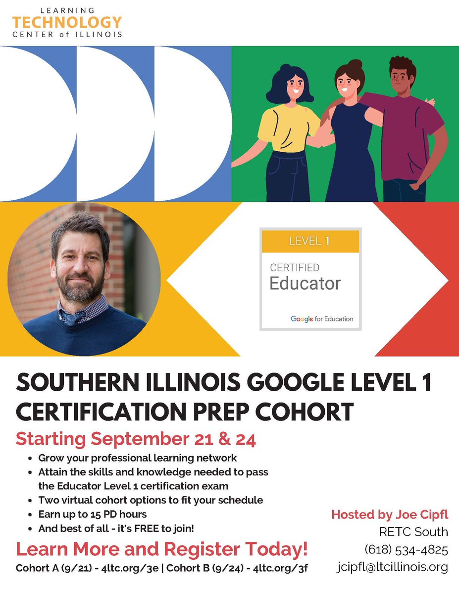 Southern Illinois Google Level 1 Certification Prep Cohort starts on September 21st &amp; 24th, sign up today:  buff.ly/3zx0qn2
#ROE21techtiptuesday