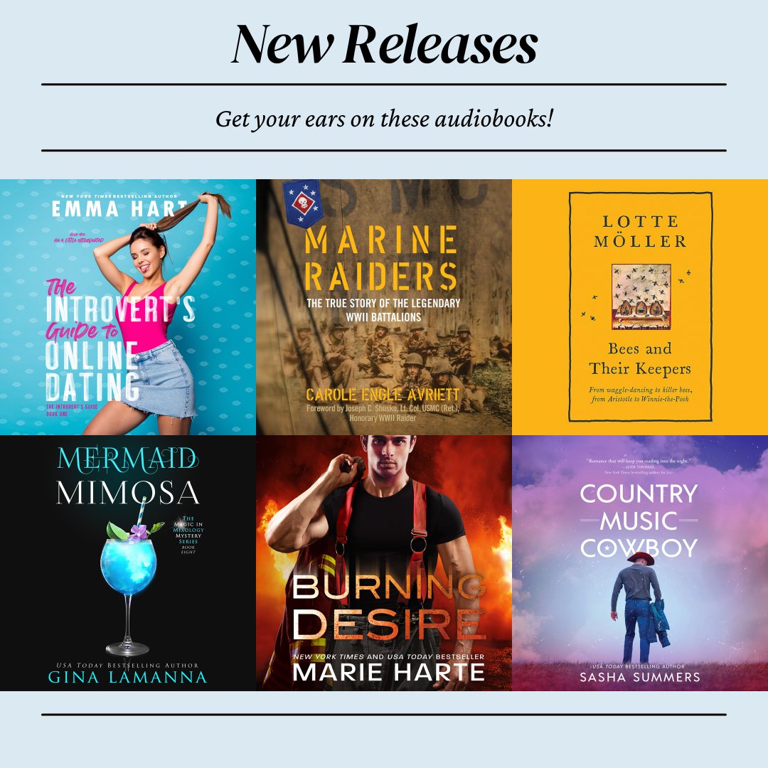 Dreamscapeaudio's tweet photo. We have tons of new releases today! Which one will you start listening to first?!

@EmmaHartAuthor @TimThePaige @savannahpeachy @RobynTales @QarieMarshall @MHarte_Author @Gina_LaManna @wendytking #NewReleases #audiobooks #nonfiction #fiction #romancereads #contemporaryromance https://t.co/ZaImuTjGvK