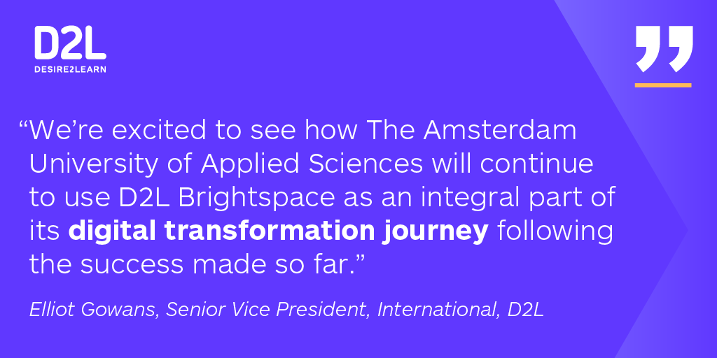 D2L on Twitter "Learn how HvA is using Brightspace to develop a
