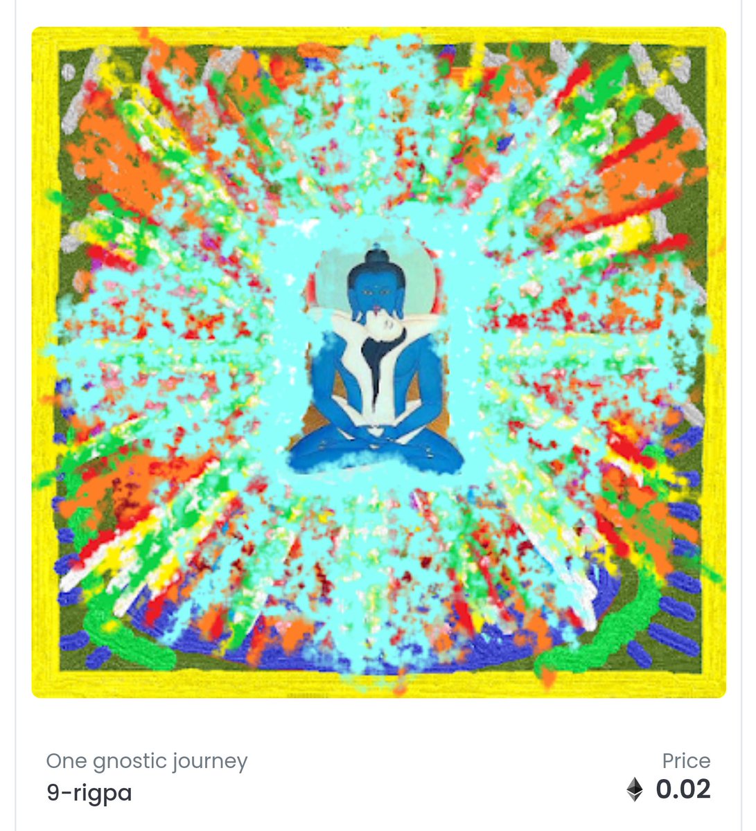 Rigpa!
"When paint becomes a draw the whole universe shakes itself.
1/1 #NFT
Available in: opensea.io/juan_sagan

#newdrop 
#NFTCommmunity