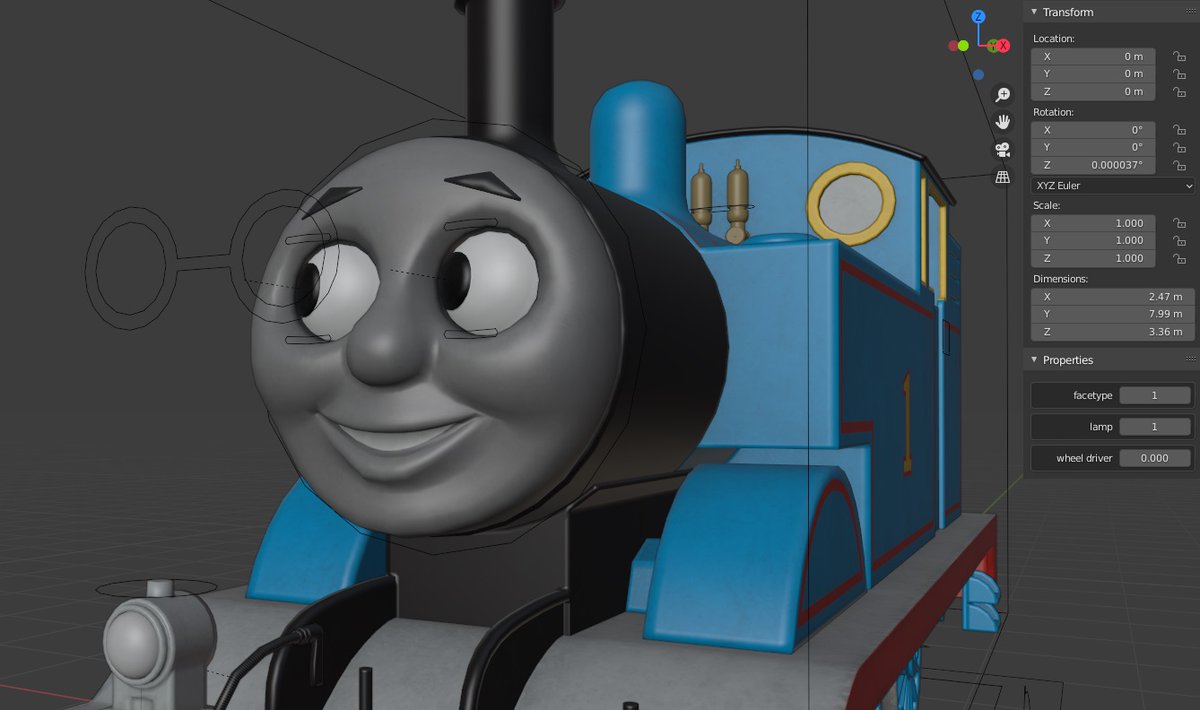 was working on this rig a little while ago with the intent of releasing it but i gave up at the end because proper face rigging was killing me