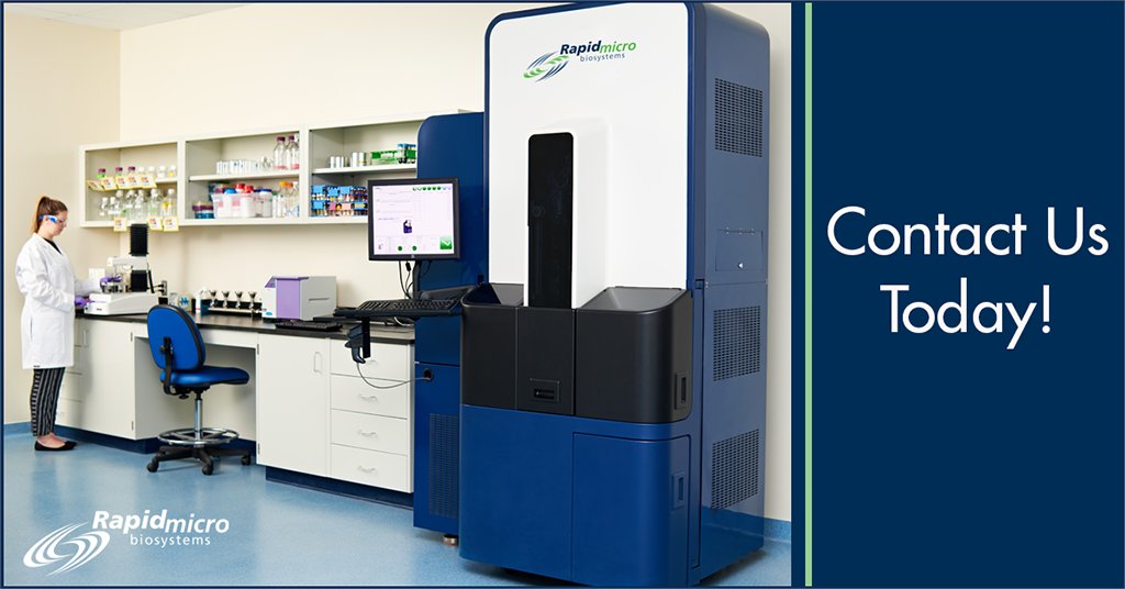 rapidmicrobio's tweet photo. #biotech is moving fast. Are you ready? Let @rapidmicrobio help your company with its rapid automation needs for microbial quality control. https://t.co/a14vwdMtnX @rapidmicrobio #rapidmicrobiosystems #growthdirect #pharma #lifesciences #rapidmethods https://t.co/N6eCgN0Jhj
