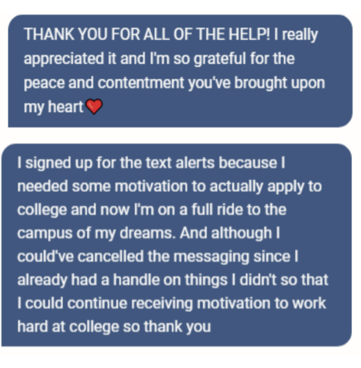 We love to see students sharing their successes — and truly connecting with our chatbots. This is the power of Behavioral Intelligence and empathy in action. #behavioralintelligence #studentconversations #studentengagement #highered