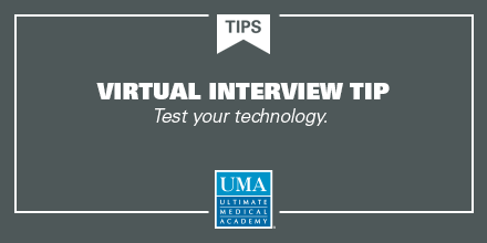 UltimateMedical's tweet image. The minute you agree to a virtual interview, test your technology to ensure you’re set up for success. Check your internet connectivity, and confirm your camera and microphone are working. #TipTuesday #VirtualInterviewTip