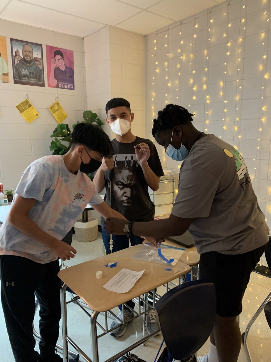 Ms. Gross' 8th grade social studies classes did some team building today! #FalconTeamBuilding