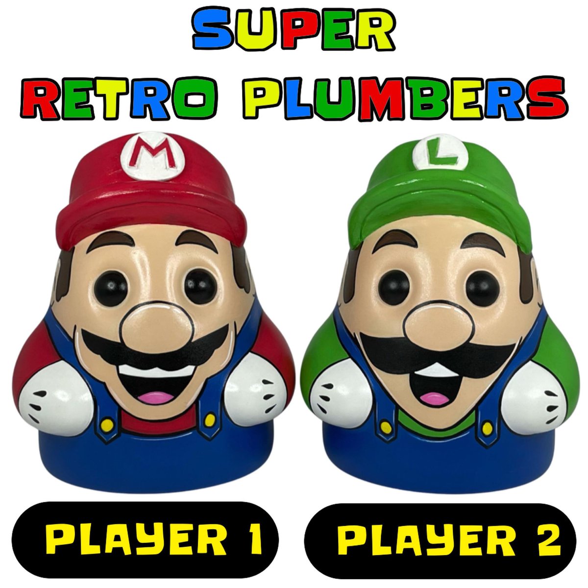 Player 1 and Player 2 Custom Contest! 

Big thanks @HobbyHallOfFame!  

We will be picking two winners tomorrow at 2pm eastern.

To enter:

1) Follow us @OriginalBimtoy 
2) Retweet/Like this post
3) Winners will be announced on our discord channel: discord.gg/zBUYgsvS
