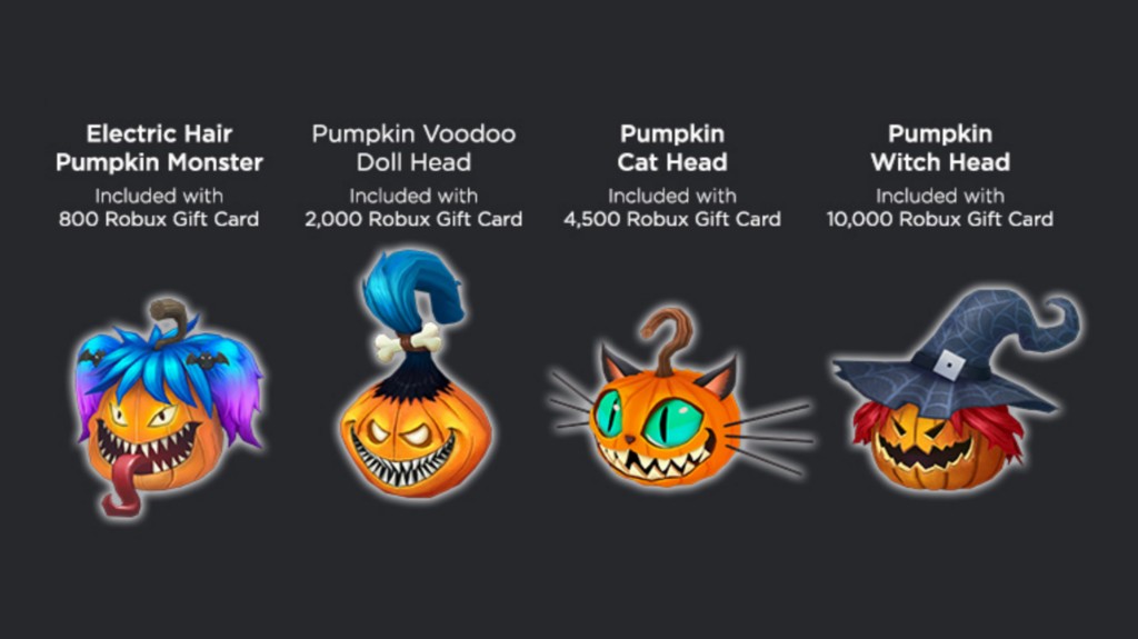 RBXNews on X: Here are the upcoming #Roblox  Gift Card items. They  will likely become available on  within the next few  days. 🎃  / X