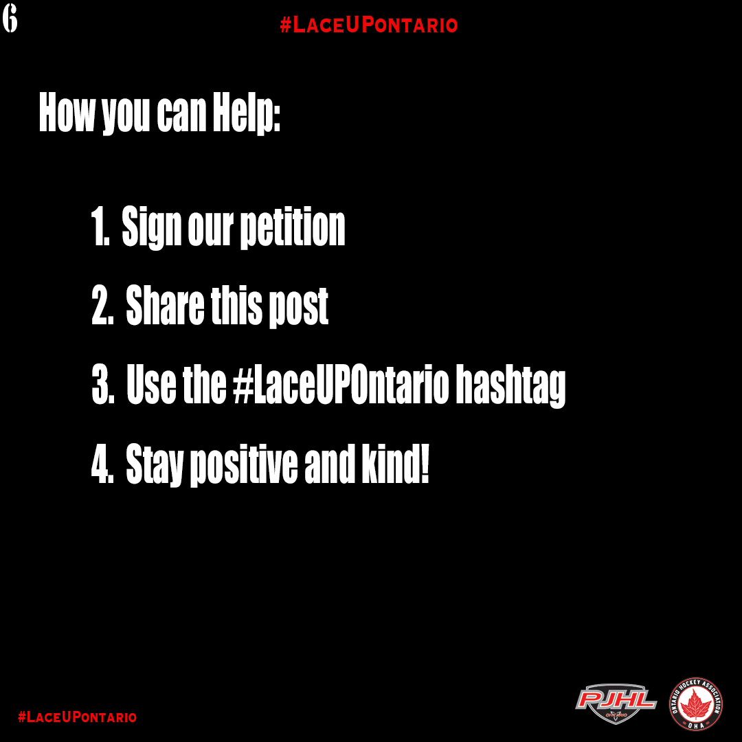 WDSKNavyVets's tweet photo. #LaceUPOntario (7/7)

We're asking for your help in signing the PJHL's petition and sharing the message with your friends and family.

Thank you!

Please sign the leagues petition at https://t.co/chZd1oA4H2

#WDSKont @519sportsonline @OHAhockey1 @1047HeartFM @Country104 https://t.co/0Gu78LmZE9