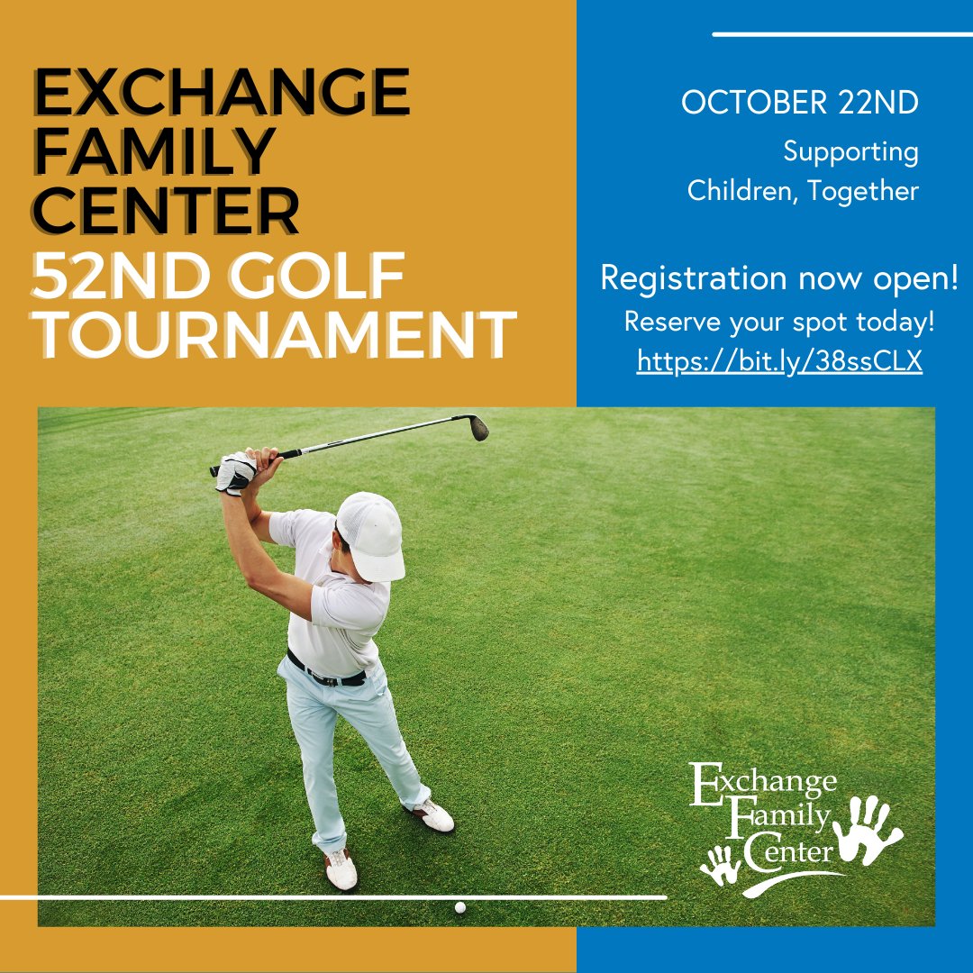 Registration is now open for EFC's 52nd Anniversary Golf Tournament! Friday, October 22nd at Hillandale Golf Course at 8:30am. bit.ly/38ssCLX