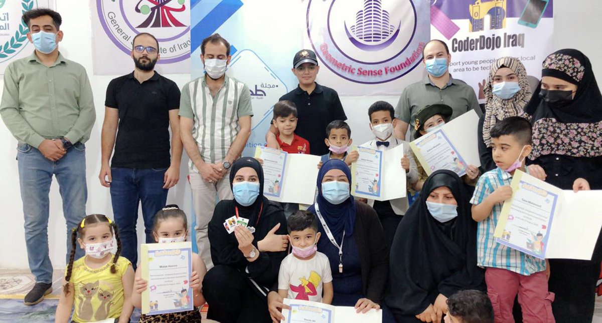 nadiaali3000's tweet image. 4 days of fun, teamwork and coding. I am gonna miss these little Ninjas #MyCodeClub @CoderDojo @CodeClubWorld @ScratchJr a huge thank you to the parents and the volunteers #CoderDojoIraq