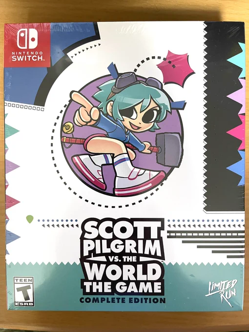 そういや『Scott Pilgrim vs. The World™: The Game – Complete Edition』のパッケージ版が届いてた。かわいい 