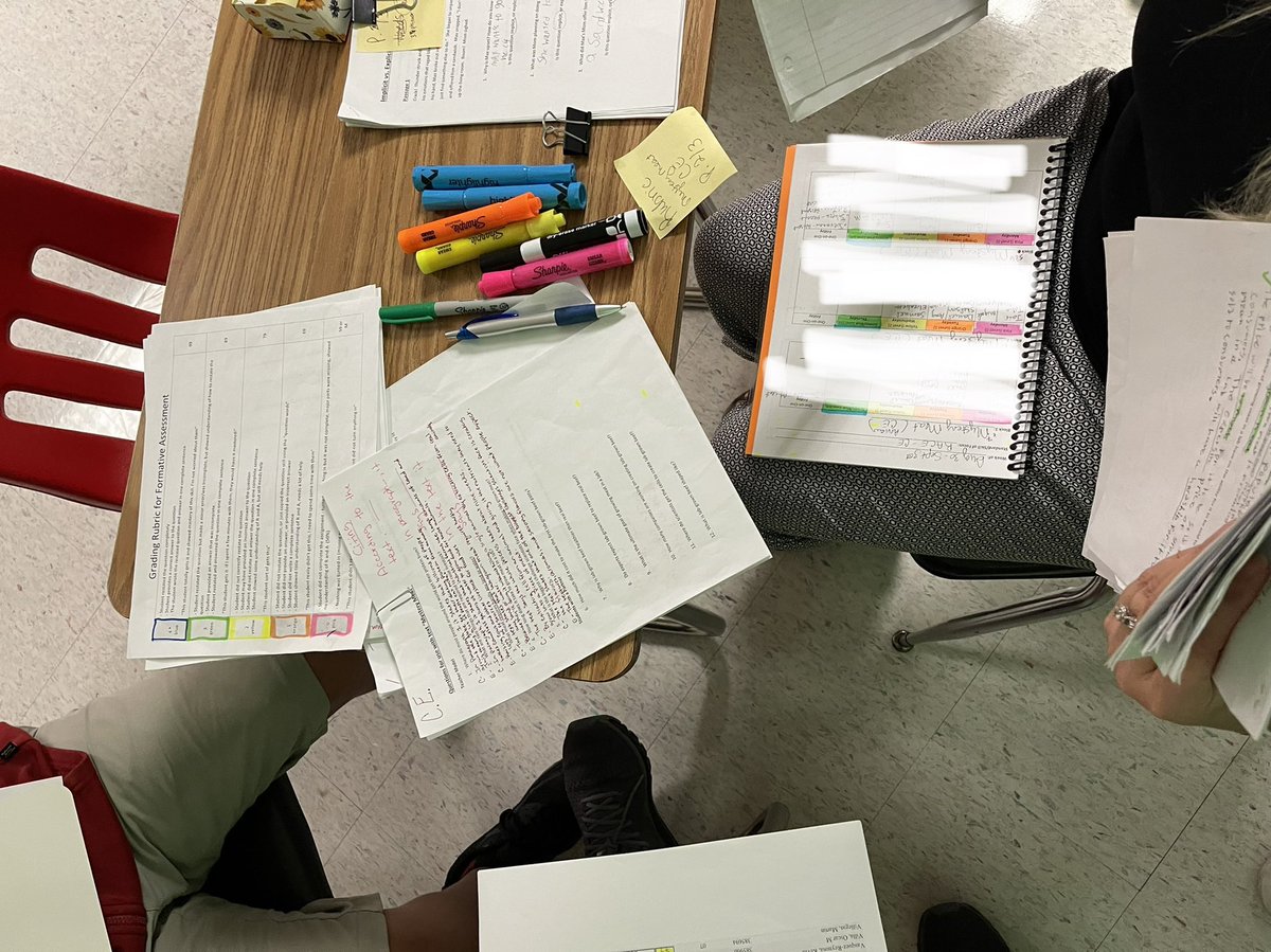 DrKSimps's tweet photo. Teachers! Try this: grade S’s using rubrics. Give colors, not grades, on work as feedback. Helps organize students into small groups for reteaching. Allows them to show improvement & move up the scale. #standardbasedgrading @IMS_Indians @CCPS_SecELA https://t.co/AitbqQXrL4