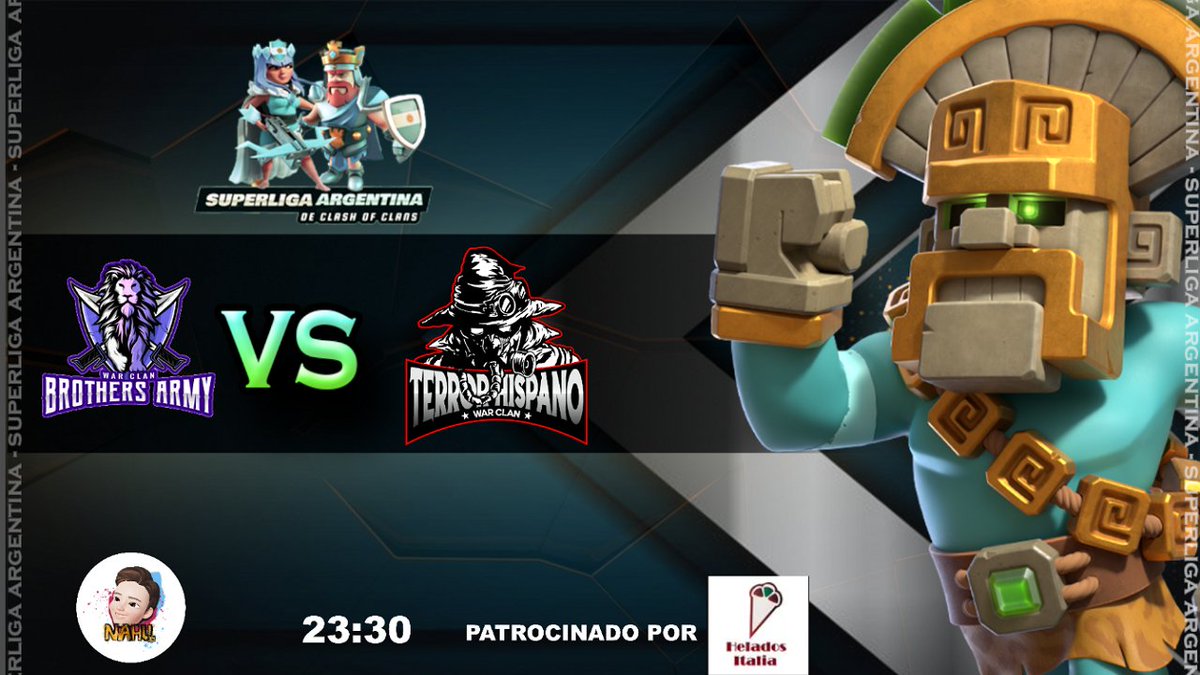 y llego el gran momento esperado, GRAN FINAL, <a href="/BrothersArmyCOC/">Brothers Army COC</a> VS <a href="/TerrorHispanOk/">Terror Hispano</a>  dandolo todo en la gran final, los esperamos el dia miercoles 1 de septiembre, a las 23:30 arg no te pierdas esta final epica