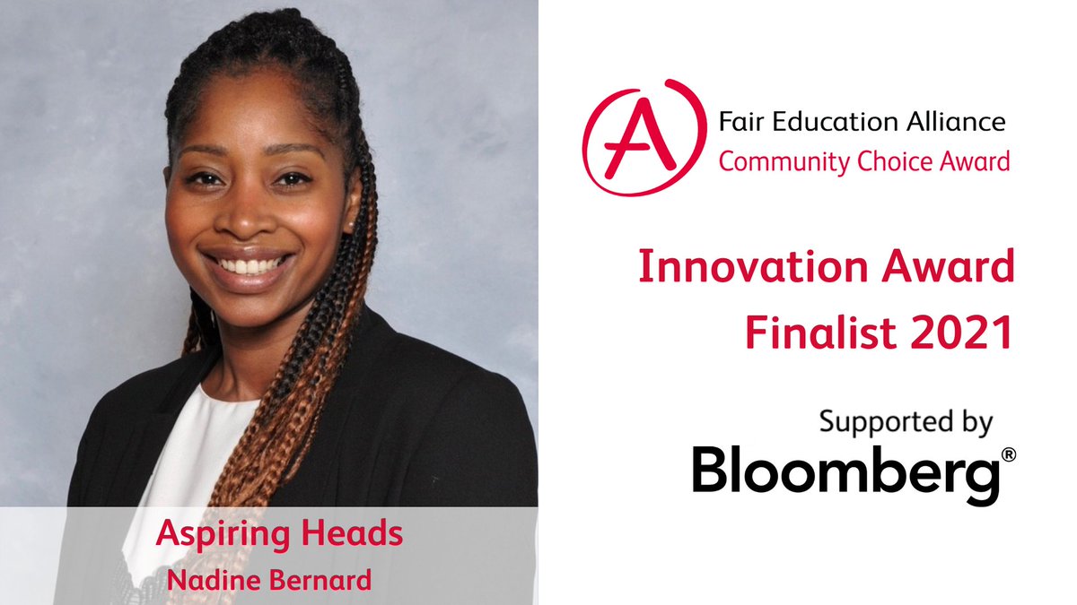 _TheFEA's tweet image. Innovation Award Finalist @aspiringheads aims to equip black teachers with the resilience, skills &amp;amp; mindset to secure leadership roles. 🚀
See all 10 Finalists in the #CommunityChoiceAward &amp;amp; vote for your favourite that you think could make education fair: bit.ly/VoteCCA2021