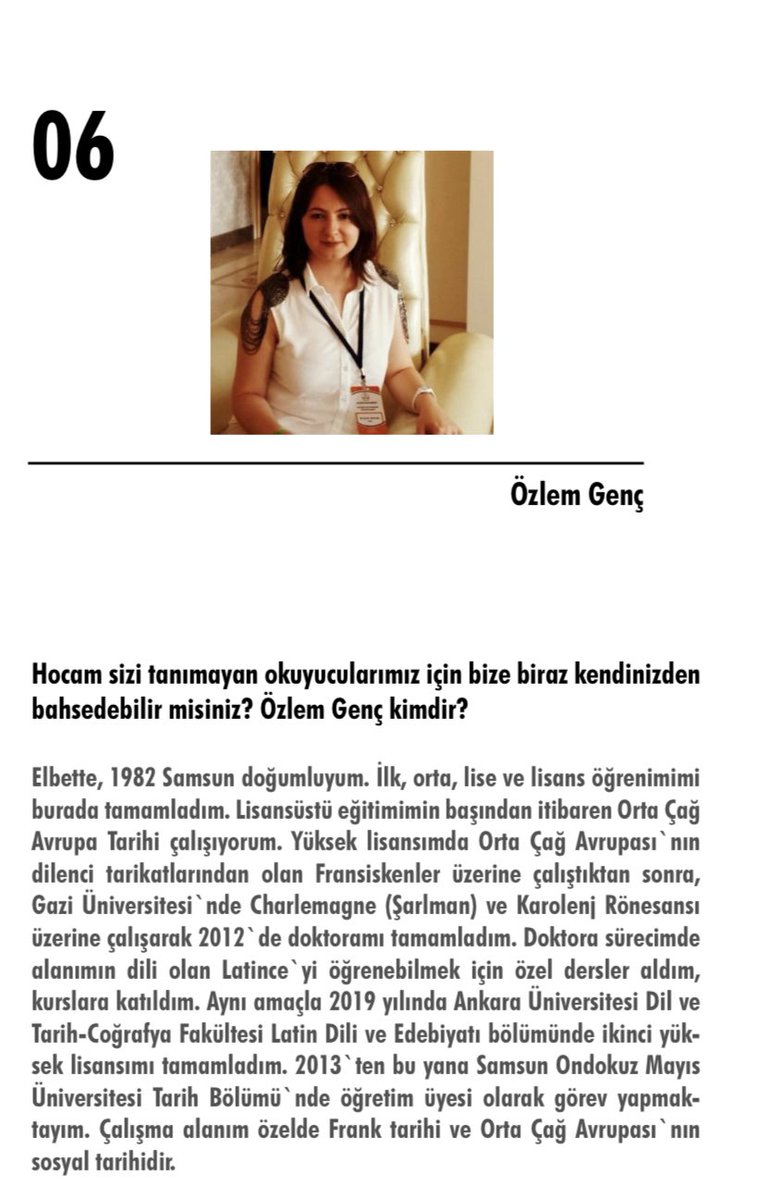 DeterministD's tweet photo. Değerli Hocamız Özlem Genç ile Batı Roma ve Germenler üzerine yaptığımız röportajımıza, ikinci sayımızdan ulaşabilirsiniz.
#BatıRoma #Germenler
(@OzlemGencOMU) https://t.co/OFGvTzkDHc