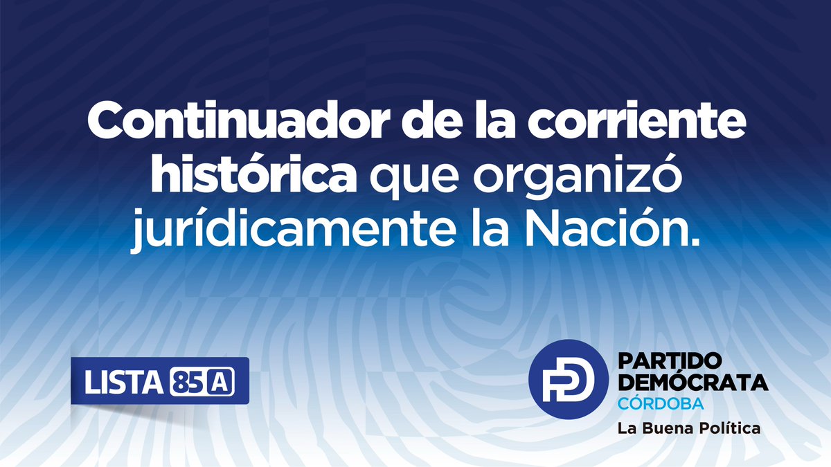 pdemocratacba's tweet photo. Buscamos continuar la corriente histórica que organizó jurídicamente la Nación: acompañanos.

VOLVIÓ el #PartidoDemocrata a Córdoba.⁣⁣
#LaBuenaPolitica 🤝⁣⁣
⁣⁣
#partidodemocratacba #partidocentenario @RoqueBFernandez @EibenRodolfo @lunge_mery https://t.co/HlelbFloL1
