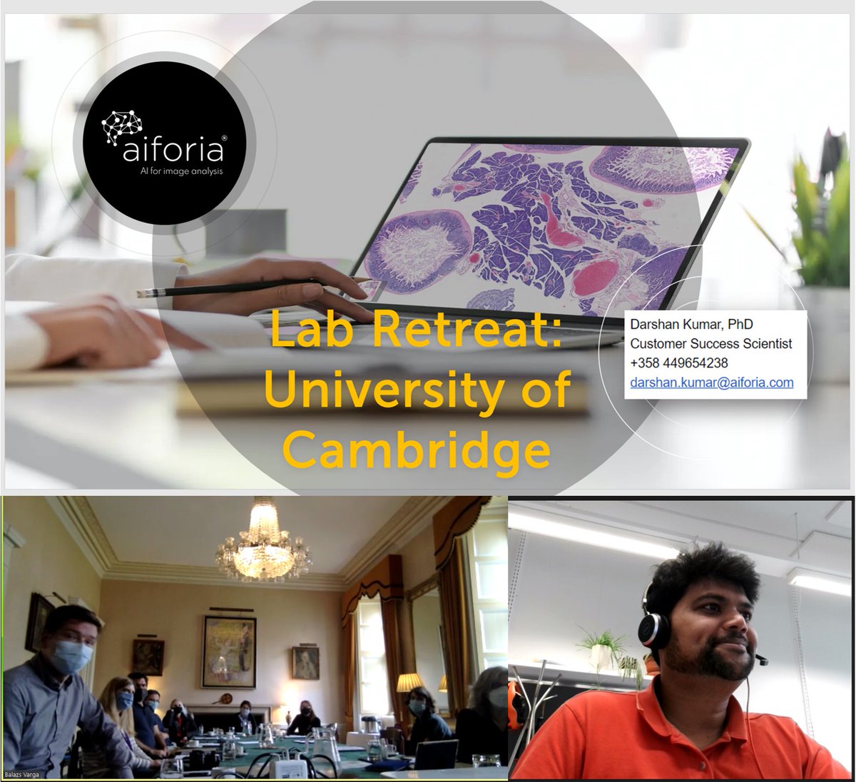 Aiforia (@aiforia_tech) on Twitter photo Thanks to the Karadottir Lab (<a href="/ThoraKaradottir/">Thora Karadottir Lab</a>) at <a href="/Cambridge_Uni/">Cambridge University</a>'s Stem Cell Institute for letting us take part in your Lab Retreat! One of Aiforia's scientists, <a href="/DKumarBiotech/">Darshan Kumar (Customer Success Scientist@Aiforia)</a>, had the chance to discuss AI powered image analysis. <a href="/MyelinScientist/">Sebastian Timmler</a> <a href="/SarahJaneCrisp/">Sarah Crisp</a> Thanks to the Karadottir Lab (<a href="/ThoraKaradottir/">Thora Karadottir Lab</a>) at <a href="/Cambridge_Uni/">Cambridge University</a>'s Stem Cell Institute for letting us take part in your Lab Retreat! One of Aiforia's scientists, <a href="/DKumarBiotech/">Darshan Kumar (Customer Success Scientist@Aiforia)</a>, had the chance to discuss AI powered image analysis. <a href="/MyelinScientist/">Sebastian Timmler</a> <a href="/SarahJaneCrisp/">Sarah Crisp</a>