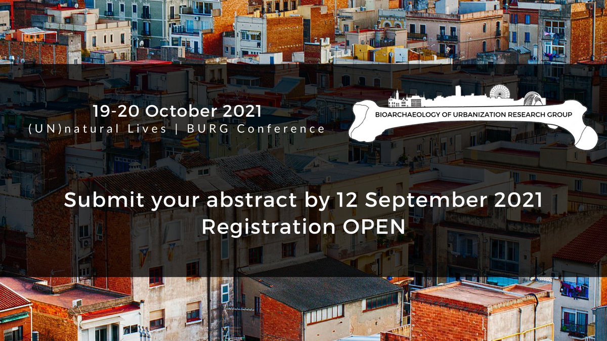 burg2021's tweet photo. ‼️Great news, abstract submission deadline has been extended!💀🏡
📌We happily accept unfinished research.
🙌We have 2 presentation lengths.
📊We also accept posters!
#BURG2021 #paleopathology #Archaeology #osteoarchaeology #bioarchaeology #HealthInThePast #urbanization https://t.co/clOzoOe4Kx