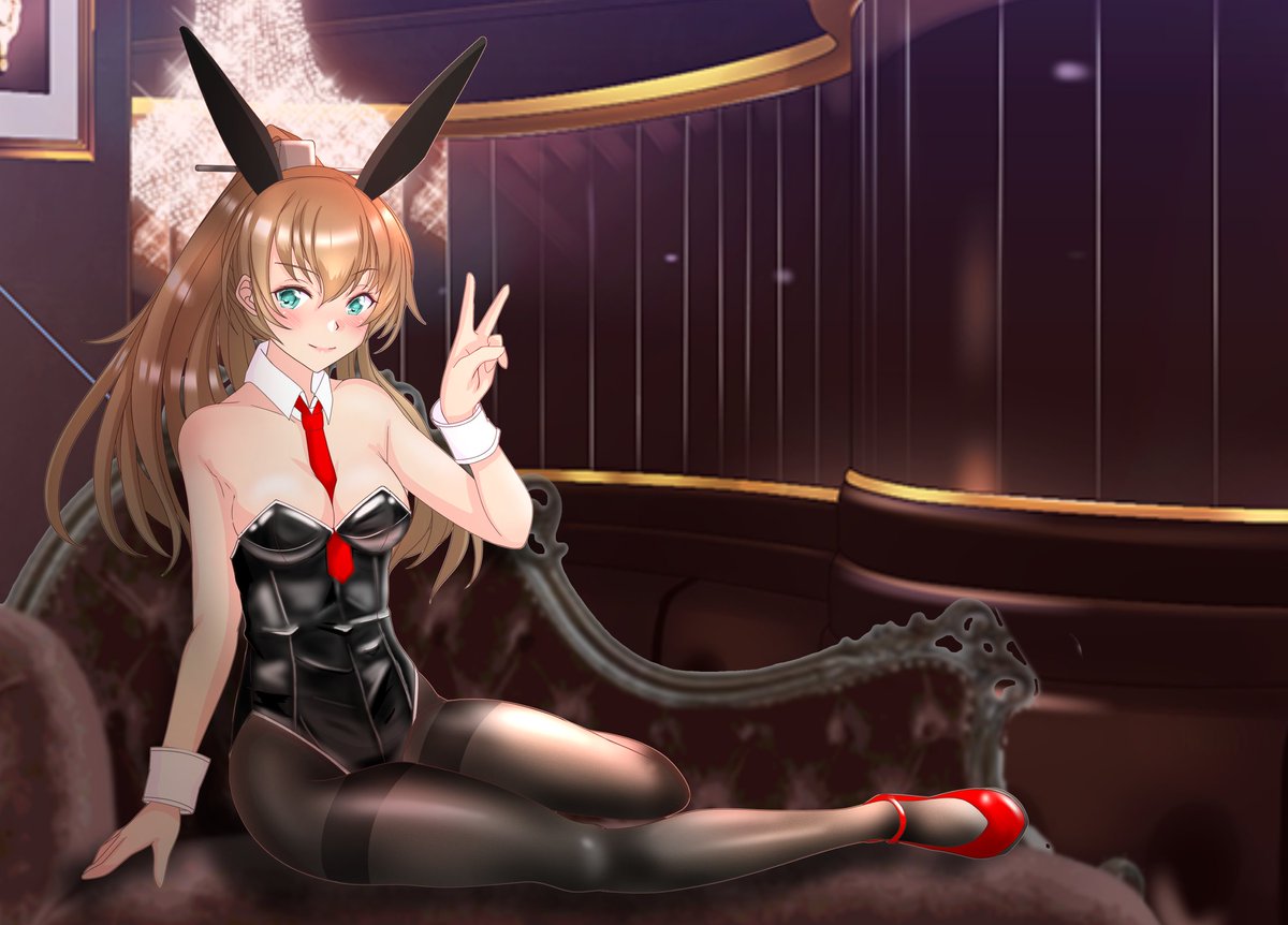 #今月描いた絵を晒そう
水着ともひとつバニー 