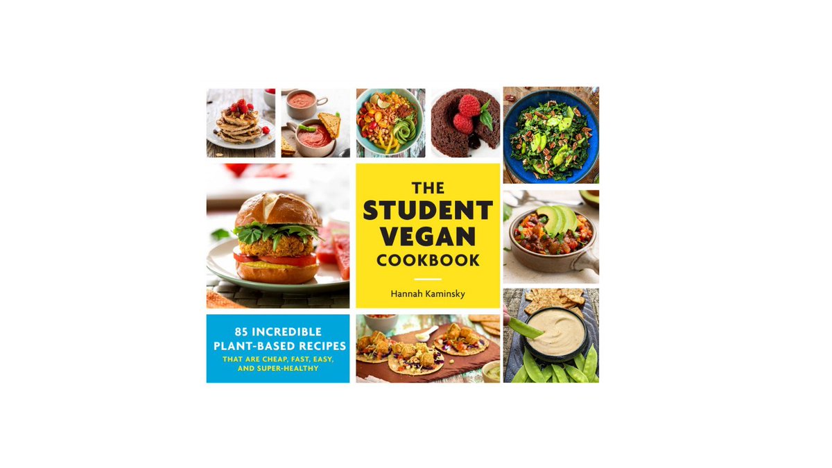 Just in time for back-to-school!  The Student Vegan Cookbook shows you how, with tips, tricks, and hacks for dormitory-room and small-kitchen cooking and with lots of creative, nutritious, and delectable recipes.

ow.ly/98T650G1xly

#vegan #studentvegan #college