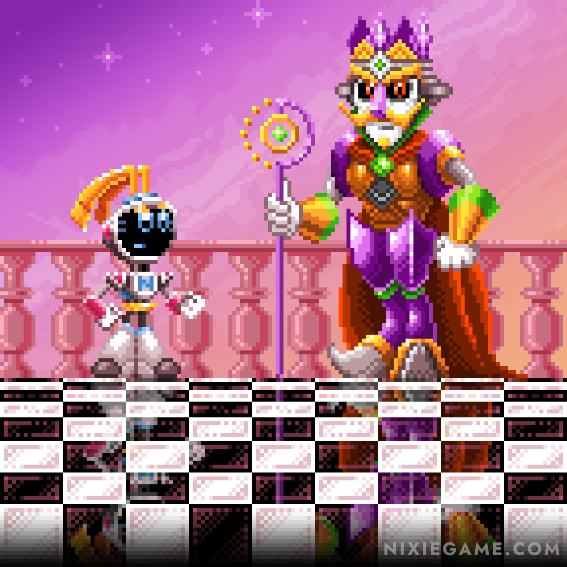 Pinwizkid's tweet photo. Introducing his Opulence, the Opulent Operator, Lord Oppenheim😆🤖

#pixelart #pixel #videogames #gamedev #indiegame #indiegamedev #robot #16bit #nixie #scifi #unity #platformer #2dgame https://t.co/qqbdSNoUS9