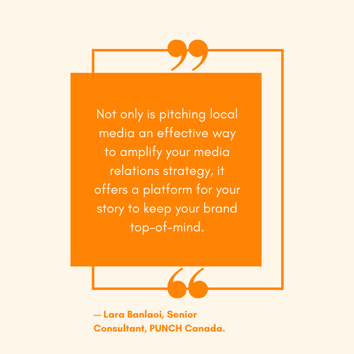 PunchCanada's tweet photo. "As a PR professional, media relationships remain an integral part of day-to-day work, and now more than ever, we need to ensure we are prioritizing local media." Read the latest blog from our Senior Consultant, @larabanlaoi! https://t.co/1oJiToTkaC https://t.co/ERZZnYjRpy