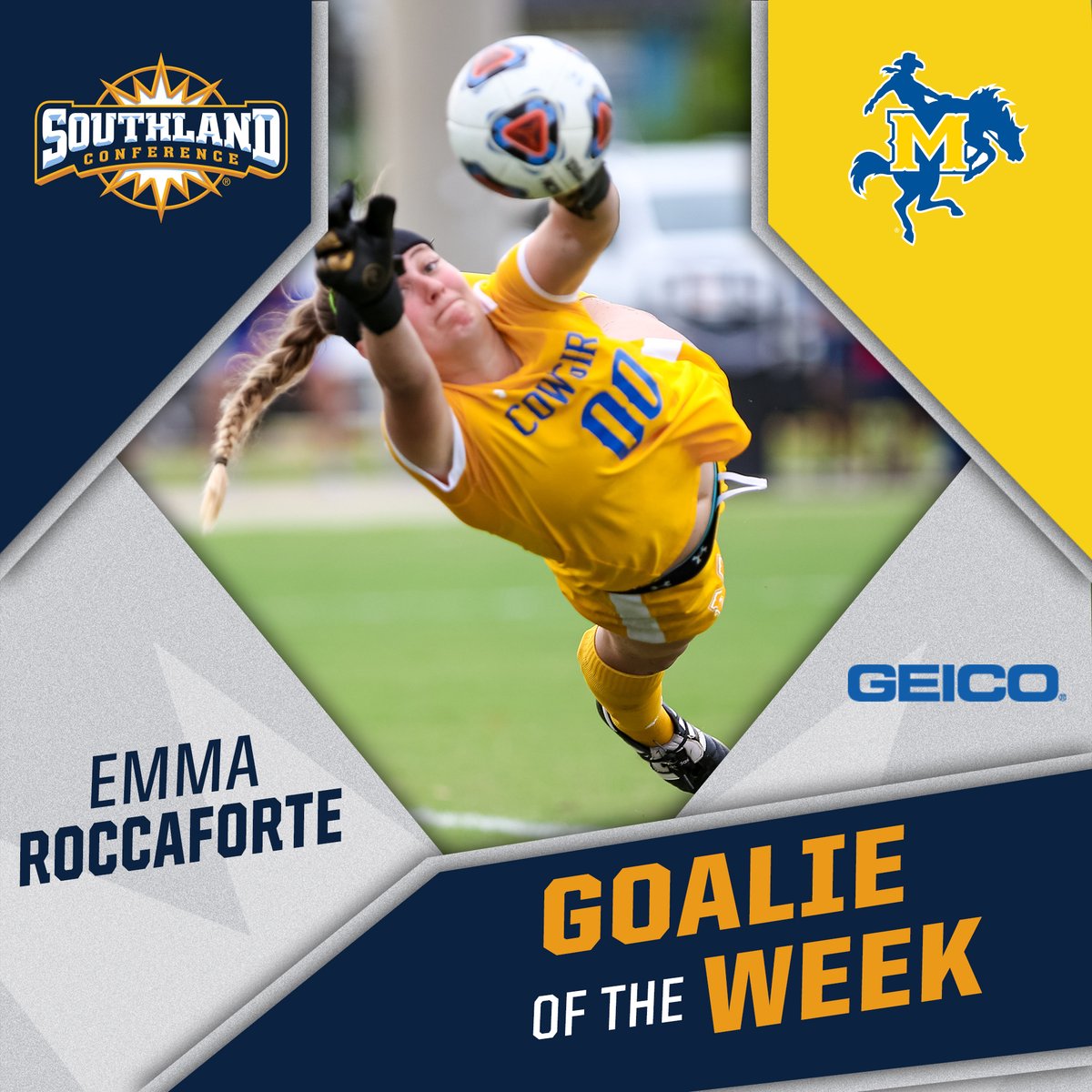 Schooley picked up her first career point &amp; Roccaforte moved into a tie for 🔟th in Southland history with her 1⃣8⃣th career shutout en route to Defensive Player &amp; Goalkeeper of the Week honors, respectively❗️ #SouthlandStrong #GeauxPokes 

📰- sland.social/SOCPOW0831