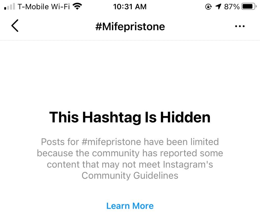 McMisoprostol's tweet photo. Tomorrow Texas will most likely become the 1st state since 1973 to successfully ban abortion. @instagram has aided the state by suspending @Plancpills’ account &amp; blocking both #Mifepristone &amp; #Misoprostol hashtags so that Texans can’t get these safe, urgently-needed medications. https://t.co/dfHTKlawqQ