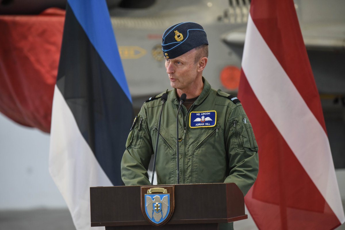 NATO_AIRCOM's tweet photo. The Danish 🇩🇰 and Portuguese 🇵🇹 Air Forces are now leading NATO's Baltic Air Policing mission here starting today August 31. 
A joint detachment of jets will protect the skies above the Baltic States and Sea.

read more: https://t.co/WOvYGiiOGC https://t.co/hNV1DNkhjI
