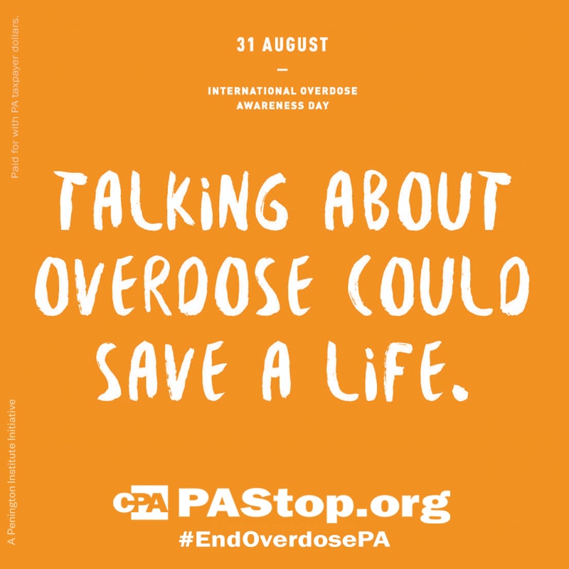 PreventionPa's tweet photo. International Overdose Awareness Day is a hard day for families around the world who have lost a loved one to overdose. We need to fight now more than ever to end overdose. #EndOverdosePA #IOAD2021 @OverdoseDay https://t.co/1ayFTaYXnb