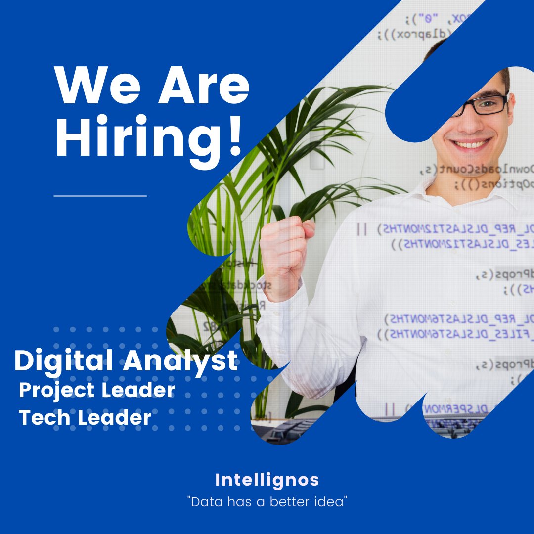 ¡Intellignos está contratando! Si eres un apasionado del #MundoDigital, tienes experiencia en #Publicidad y #Marketing, buscás un #EmpleoFijo que te haga crecer y desarrollarte, esta oportunidad es para ti.
Envíanos tu #CV a people.intellignos@havas.com