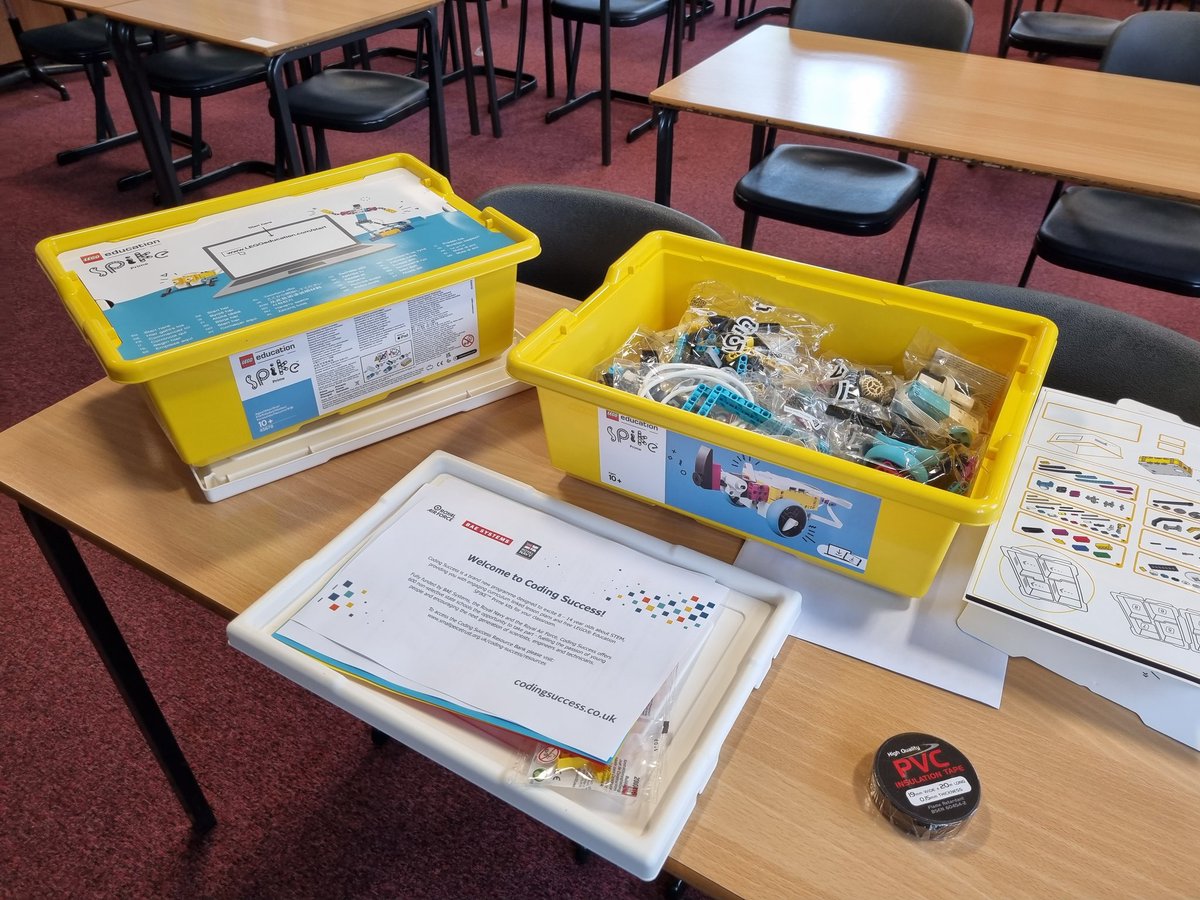 Looking forward to getting started with these! Expanding our robotics collection with #LEGOeduSPIKEprime from @raisingrobots @LEGO_Education
@LEGO_Group

Can't wait for the training next week!

Thanks @SmallpeiceTrust @BAESystemsplc @RoyalAirForce @RoyalNavy #CodingSuccess