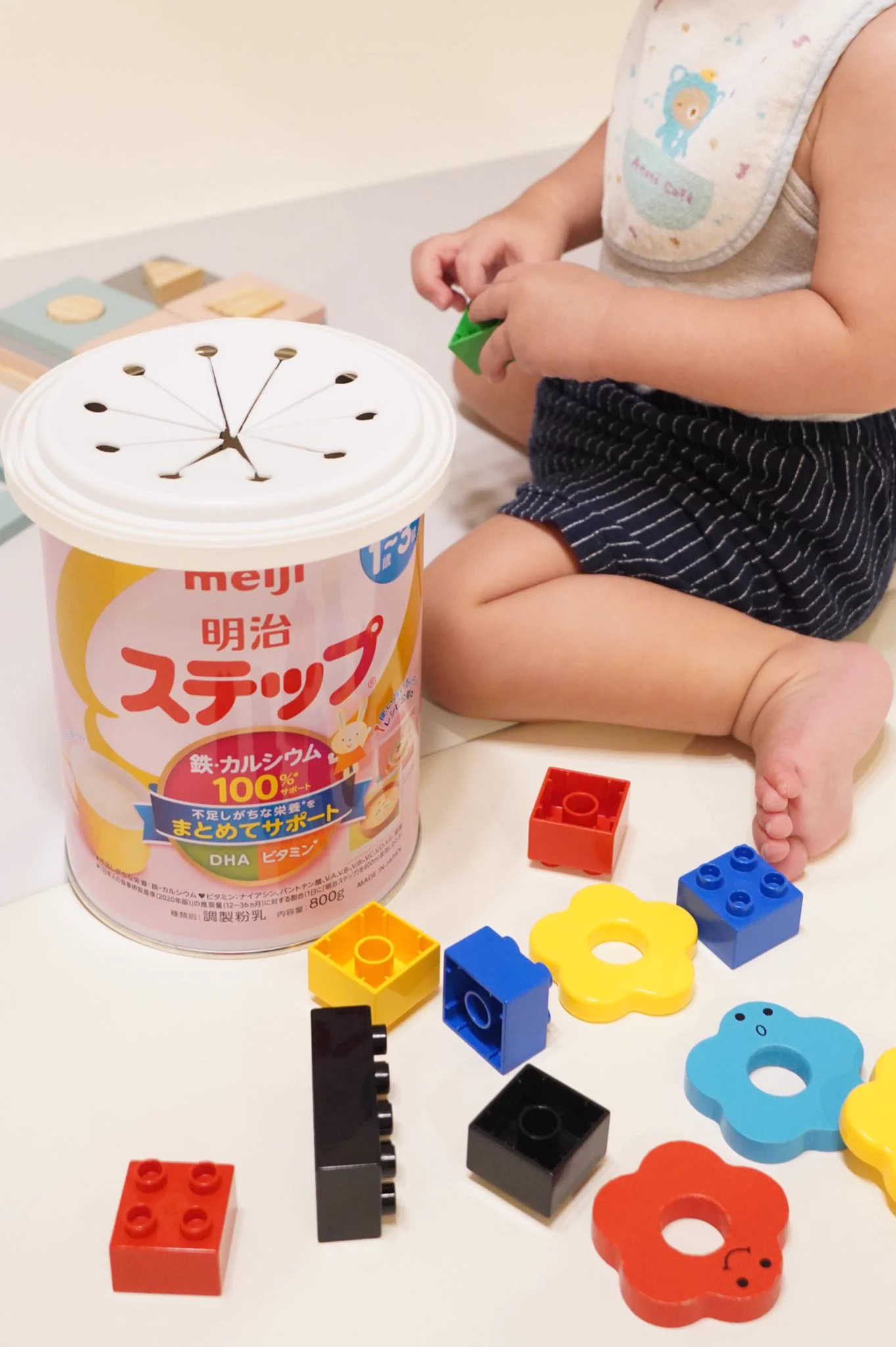 ぽっとん落としが手作りできる！セリアの排水溝カバーが粉ミルク缶にシンデレラフィット！