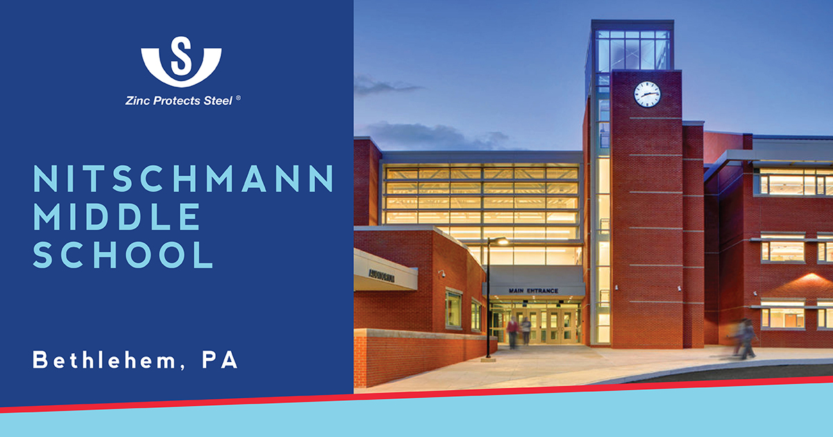 VSGalvanizing's tweet image. It took four years to plan and build the Nitchmann Middle School. V&amp;amp;S hot-dip galvanized the steel fabrication to ensure the school would stand the test of time. Learn more: zcu.io/MGWQ