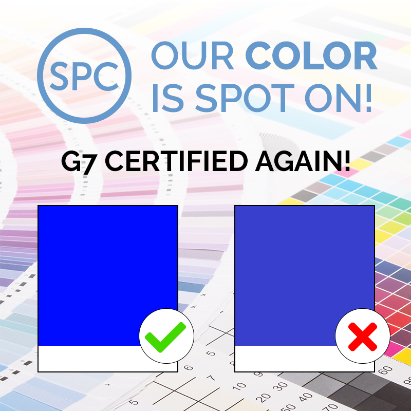 Trust SPC with your most critical packaging projects. We make sure your toughest colors are spot on! Our <a href="/Idealliance/">Idealliance</a> G7 Master Facility Colorspace qualification has been approved for another year. thinkspc.com/G7-master #orlandopackaging #printindustry #G7 #colormanagement