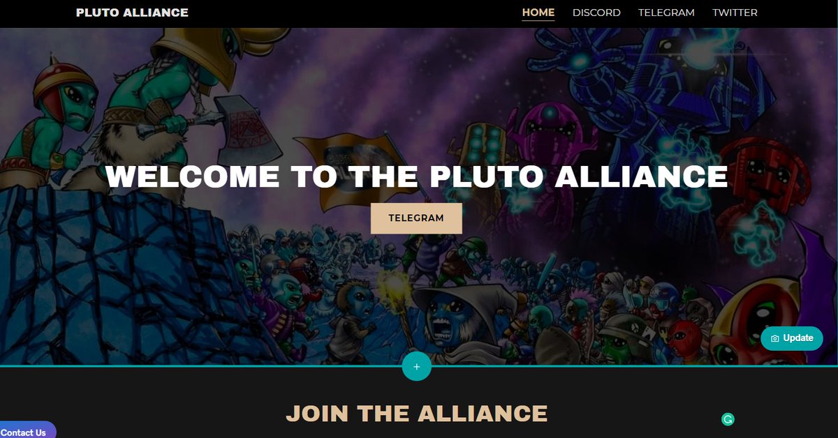 Pluto_Alliance's tweet photo. Website will be coming soon!

@Pluto_Alliance will have utility NEVER SEEN before! https://t.co/YVsPFmw3HW