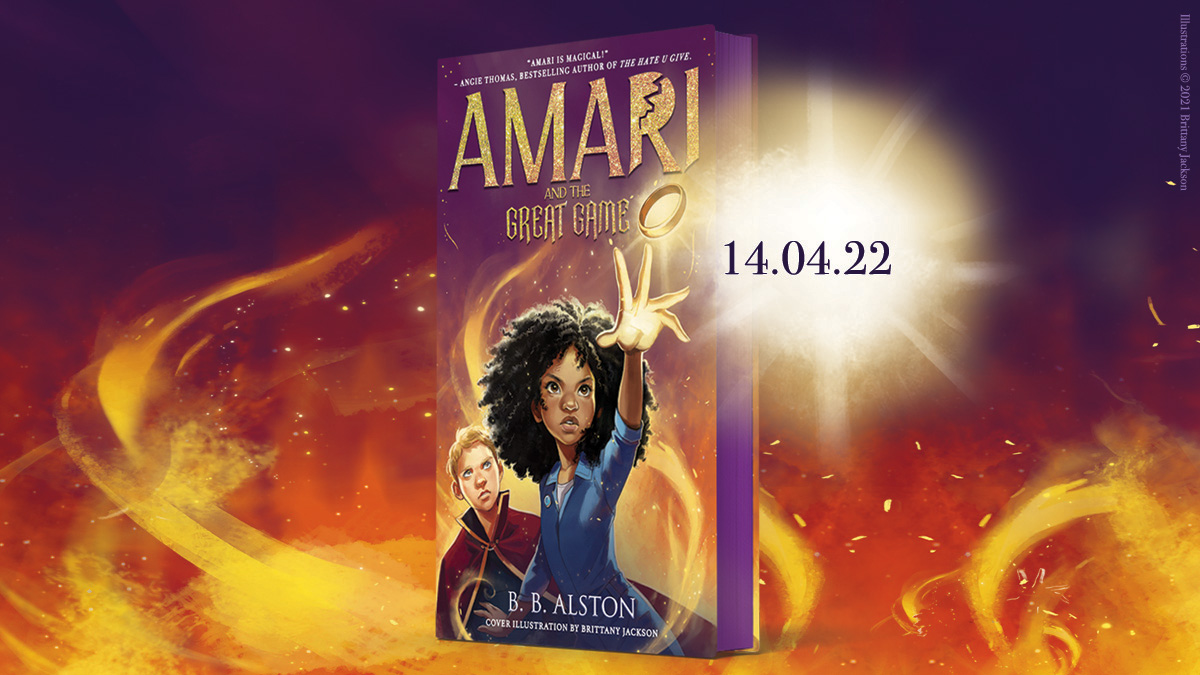 Some incredible news on its final day as Children's Book of the Month: <a href="/bb_alston/">B.B. Alston</a>'s story of Amari will continue next year in its breathtaking sequel, Amari and the Great Game. You can now pre-order a SIGNED edition with purple sprayed edges: waterstones.com/book/amari-and…
#WBOTM