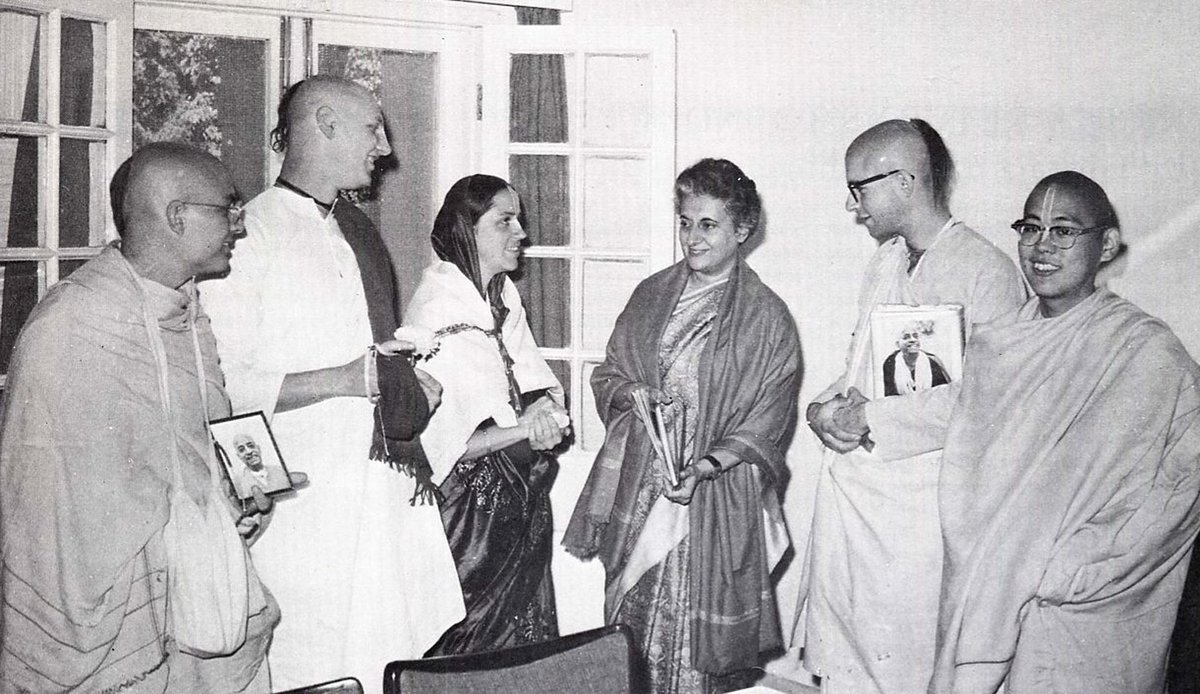 ISKCONBangalore's tweet photo. Srila Prabhupada is a very pure saint.
"Testimonials - Indira Gandhi praises Srila Prabhupada!"
#prabhupada125  @ISKCONBangalore https://t.co/IqW3diL9V2