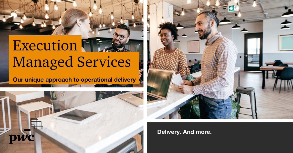 Execution Managed Services is about delivery that makes the difference for your business, through running your complex operational activities, and working with you to create value for the long term. It’s delivery, and more. Find out more: pwc.to/3jFkEnT