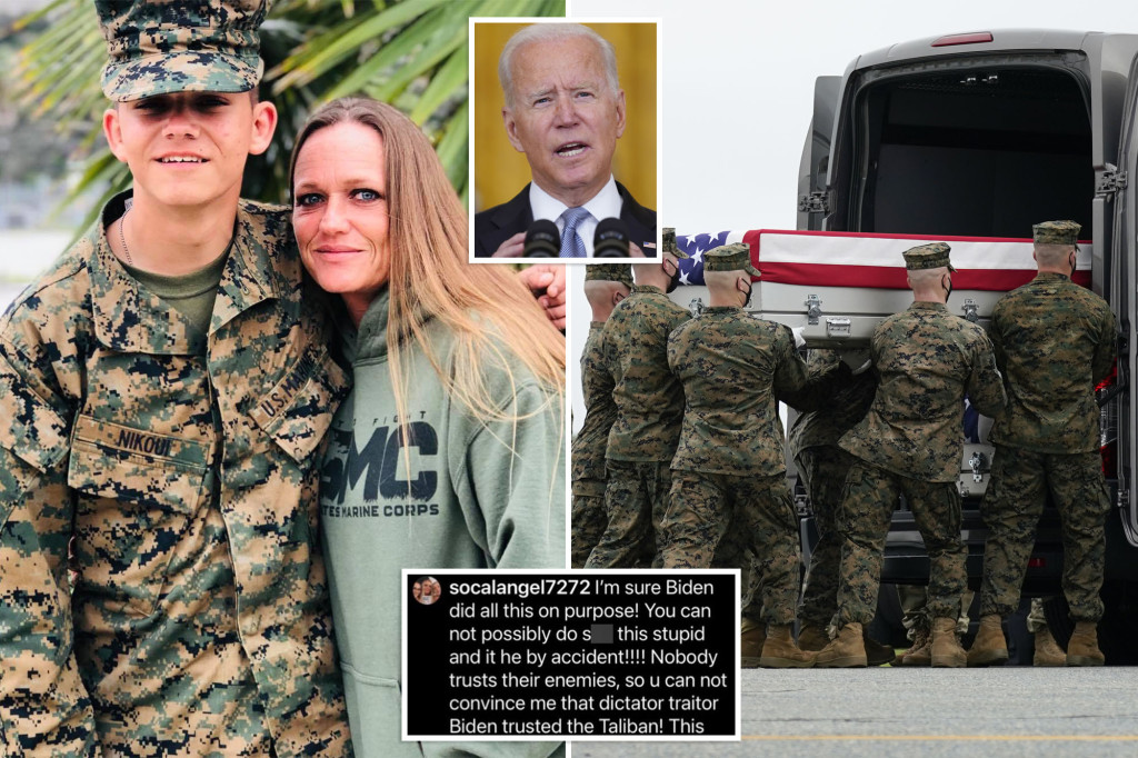 nypost's tweet image. Mom of slain Marine protests as Facebook temporarily removes her Instagram trib.al/75tXahm