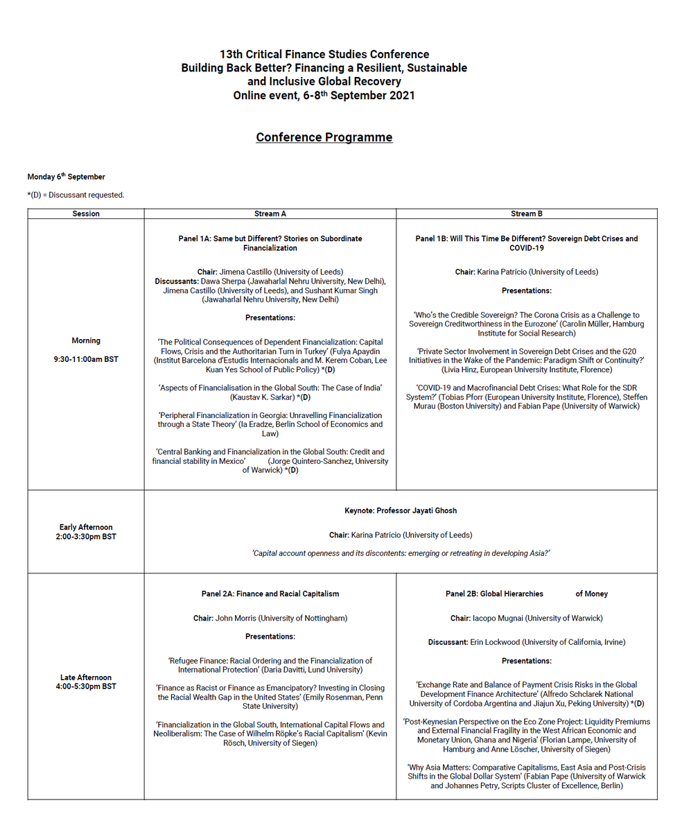StudiesFinance's tweet photo. We are delighted to announce that the final programme of our 13th editionn is ready! This is our largest and most diverse conference ever, covering a wide range of topics, disciplines, and participants across the world.
To register for the event, visit https://t.co/ax2bOVdw7a. https://t.co/LQIFwMBl7u