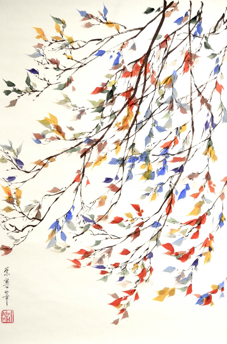 0xfermata's tweet photo. The third and final piece of the "Bojagi Leaves" series is coming next week, and will not be for sale. It will be airdropped to the first three people who hold Bojagi Leaves 1+2 in their wallets (so it could be a little while!). (a thread) https://t.co/uGThp34squ