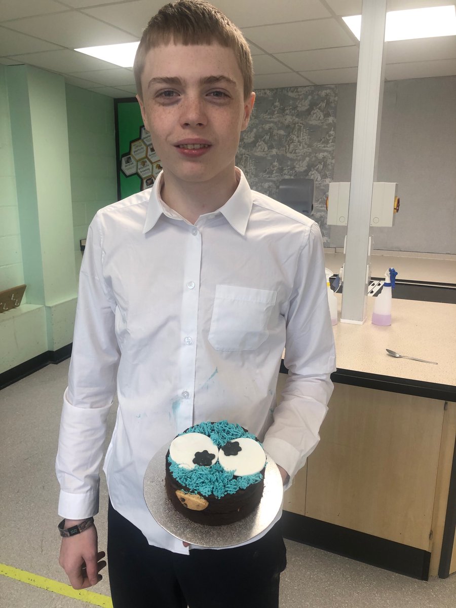 cardi_he's tweet photo. First cakes out the door for practical cake craft! Well done boys https://t.co/QJTNagcSEC