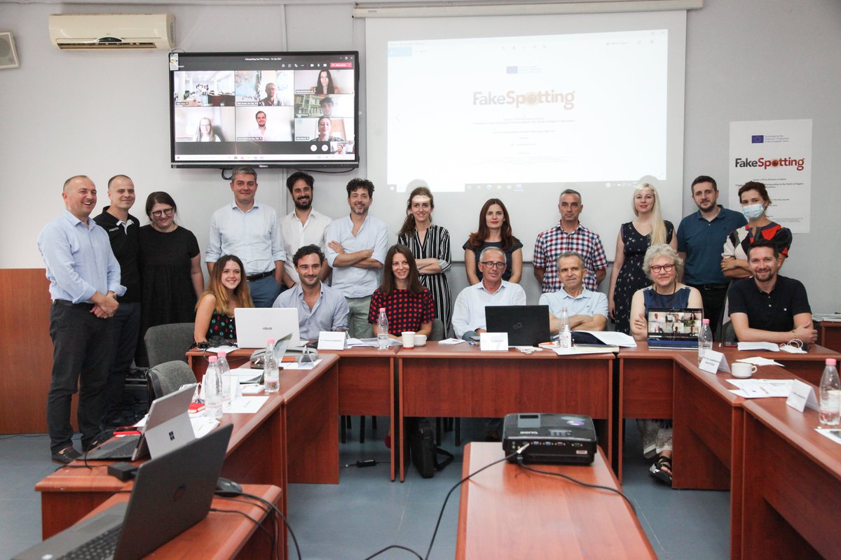 Summer meant for us the 2nd Transnational Partners Meeting within our the #Fakespotting project at University of #Tirana in #Albania 🇦🇱

Due to #COVID19 some joined in person and some online. 

Thanks to our Albanian partners for welcome! #ErasmusPlus #DigitalSkills