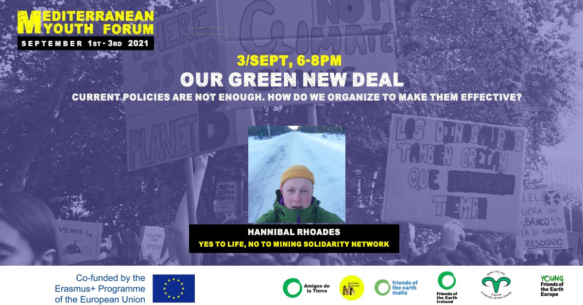 GaiaFoundation's tweet image. This Friday, 5-7pm BST, our #BeyondExtractivism lead Hannibal will join @foeeurope and others to explore why a truly 'green' new deal must have #PostExtractivism at its heart. 

Register now: foecyprus.typeform.com/to/ae6Uh75r?ty…