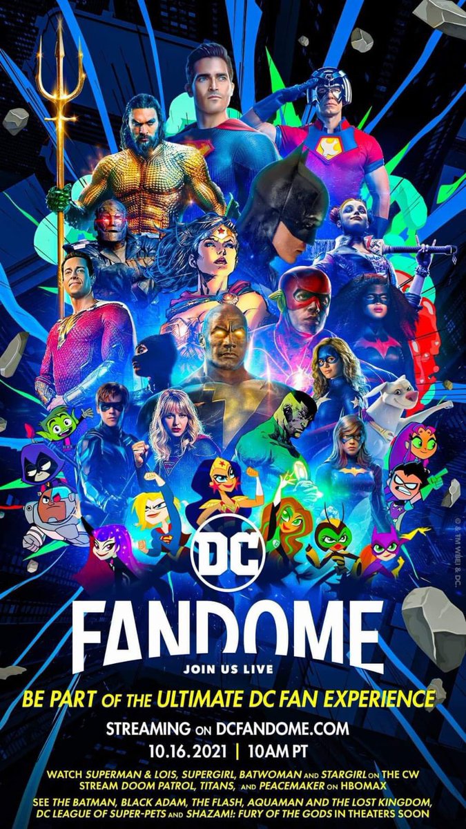 Llega el póster oficial de #DCFandome2021. Llega este 16 de octubre.