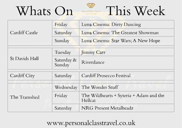 personal_class's tweet photo. Looking for something to do, or somewhere to go this week? Here is a small selection of What's On in Cardiff this week.
Book your transport to / from any of these events online: https://t.co/WvBSaErW0I

#cardiff #cardiffcastle #stdavidshall #thetramshed #whatson #thingstodo https://t.co/aVLmE30RHo